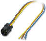 Plug, M12, 4 pole, crimp connection, screw locking, straight, 1440821