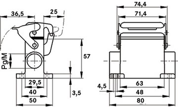 79456200 LAPP Housings for HDC Connectors Image 2