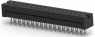Pin header, 34 pole, pitch 2.54 mm, straight, black, 1-111382-9