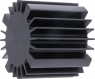 LED heatsink, 2.2 to 1.2 K/W, black anodized