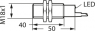 Proximity switch, built-in mounting M18, 1 Form A (N/O), 400 mA, Detection range 5 mm, 6011987