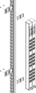 PDU Mounting Bracket for Mounting of Two SocketStrips Side by Side