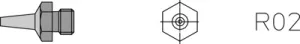 R02 Weller Soldering tips, desoldering tips and hot air nozzles