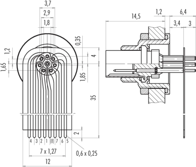 09 0427 65 08 binder Other Circular Connectors Image 2