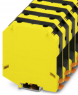 High current terminal, screw connection, 25-95 mm², 1 pole, 232 A, 8 kV, yellow/black, 3247054