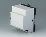 Polyphenylene oxide/polycarbonate DIN rail enclosure, (L x W x H) 82 x 64 x 86 mm, light gray/black, B6513111