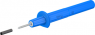 Test probe, socket 4 mm, rigid, 1 kV, blue, 66.9115-23