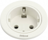 Built-in socket outlet, white, Europe, 1592 8000 4300