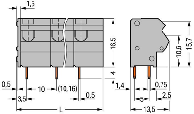 254-660 WAGO PCB Terminal Blocks Image 2