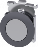 Pushbutton, unlit, waistband round, gray, mounting Ø 30.5 mm, 3SU1060-0JB80-0AA0