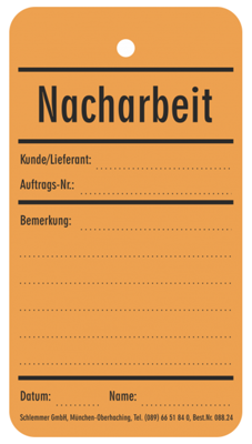 088.24 Schlemmer Inspection labels, plates and tapes