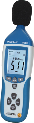 P 8005 PeakTech Luxmeter, Sound Level Meter, Magnetic Field Tester Image 4