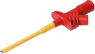 Clamp test probe, red, max. 5.5 mm, L 127.5 mm, CAT III, socket 4 mm, KLEPS 2900 RT