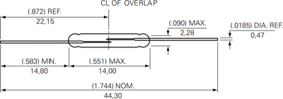 FLEX-14-10-15 Littelfuse Proximity Switches, Reed switches Image 2