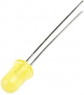 LED, THT, Ø 5.9 mm, yellow, 590 nm, 400 mcd to 110 cd, 60°, L-53SYD