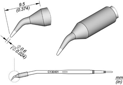 C130401 JBC Soldering tips, desoldering tips and hot air nozzles