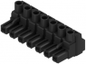 Socket header, 7 pole, pitch 7.62 mm, straight, black, 1059610000