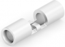 Butt connector, uninsulated, 1.25-2.0 mm², AWG 16 to 14, white, 15.1 mm