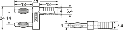 20.1020-21 Stäubli Electrical Connectors Short Circuit Connectors