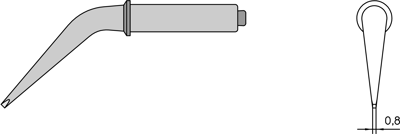 CT5CX8 Weller Soldering tips, desoldering tips and hot air nozzles