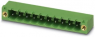 Pin header, 22 pole, pitch 5.08 mm, angled, green, 1898813