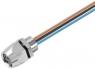 Sensor actuator cable, M8-flange socket, straight to open end, 4 pole, 0.5 m, PUR, 4 A, 1856140000