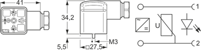 934888039 Hirschmann Automation and Control DIN Valve Connectors Image 2