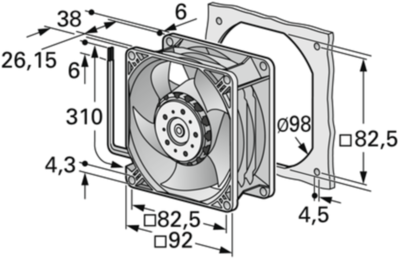 3212 JH4 ebm-papst Axial Fans Image 2