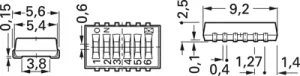 CHS-06MA Nidec Copal Slide Switches and Coding Switches