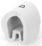 PVC cable maker, imprint "D", (L) 4.5 mm, max. bundle Ø 2 mm, white, EC4996-000