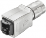 Plug housing, silver, for RJ45 connector, 1011560000