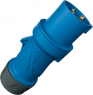 CEE plug, 3 pole, 16 A/230 V, blue, 6 h, IP54, 13502