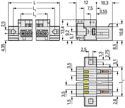 734-316/019-000 WAGO PCB Connection Systems Image 2