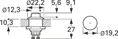 MP0012 BULGIN Pushbutton Switches Image 2