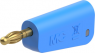 4 mm plug, screw connection, 1.0 mm², blue, 64.1041-23