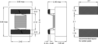 1210F-100K-01 Fastron Fixed Inductors Image 2