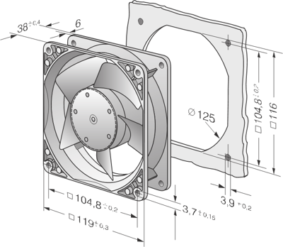 4184 NGX ebm-papst Axial Fans Image 2