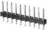 Pin header, 40 pole, pitch 2.54 mm, straight, black, 4-103741-0