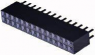 Socket header, 28 pole, pitch 2.54 mm, straight, black, 1-534998-4