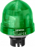 Integrated signal lamp, continuous light 12-230 VUC green