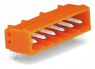 Pin header, 24 pole, pitch 5.08 mm, angled, orange, 231-584/001-000