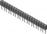 IC contact spring strip, 20 pole, pitch 2.54 mm , for DIL-IC