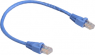 Patch cable, RJ45 plug, straight to RJ45 plug, straight, 0.3 m, blue