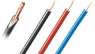 PVC high-voltage stranded wire, 0.5 mm², red, outer Ø 5 mm