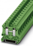 Through terminal block, screw connection, 0.5-16 mm², 2 pole, 57 A, 8 kV, green, 3046333