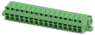 Pin header, 16 pole, pitch 5.08 mm, straight, green, 1808860
