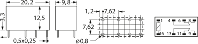 RY-12W-K Fujitsu Industrial Relays Image 2