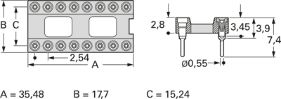 001-2-028-6-A1SFH-XT0 MPE-GARRY Semiconductor Sockets, Holders Image 2