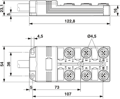 1452631 Phoenix Contact Sensor-Actuator Distribution Boxes Image 2