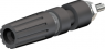 Pole terminal, 4 mm, black, 30 VAC/60 VDC, 35 A, screw connection, nickel-plated, 23.0330-21